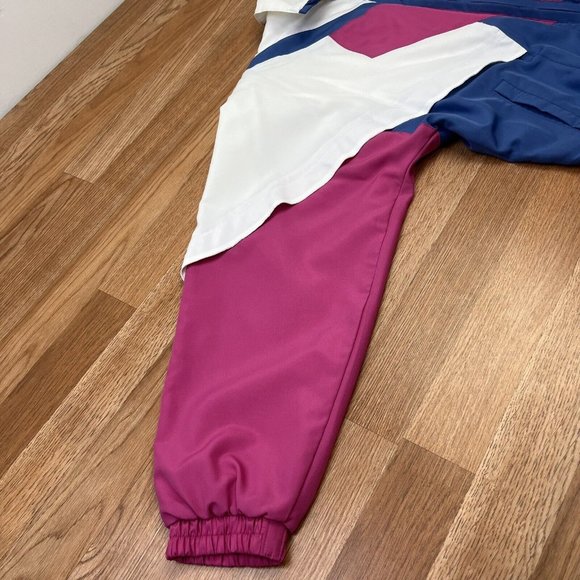 Vintage Colorblock Windbreaker Jacket JCPenney Olympics Women's Size Medium - Picture 6 of 9